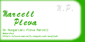 marcell pleva business card